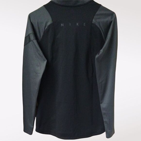 NIKE Women's Athletic Black & Gray 1/2 Zip Pullover With Dri-Fit - Picture 10 of 15